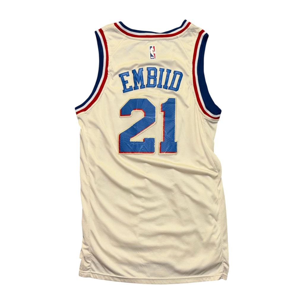 Nike #21 Joel Embiid NBA Jersey L