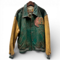RARE Avirex Suquamish Native Indian Leather Baseball Jacket XL