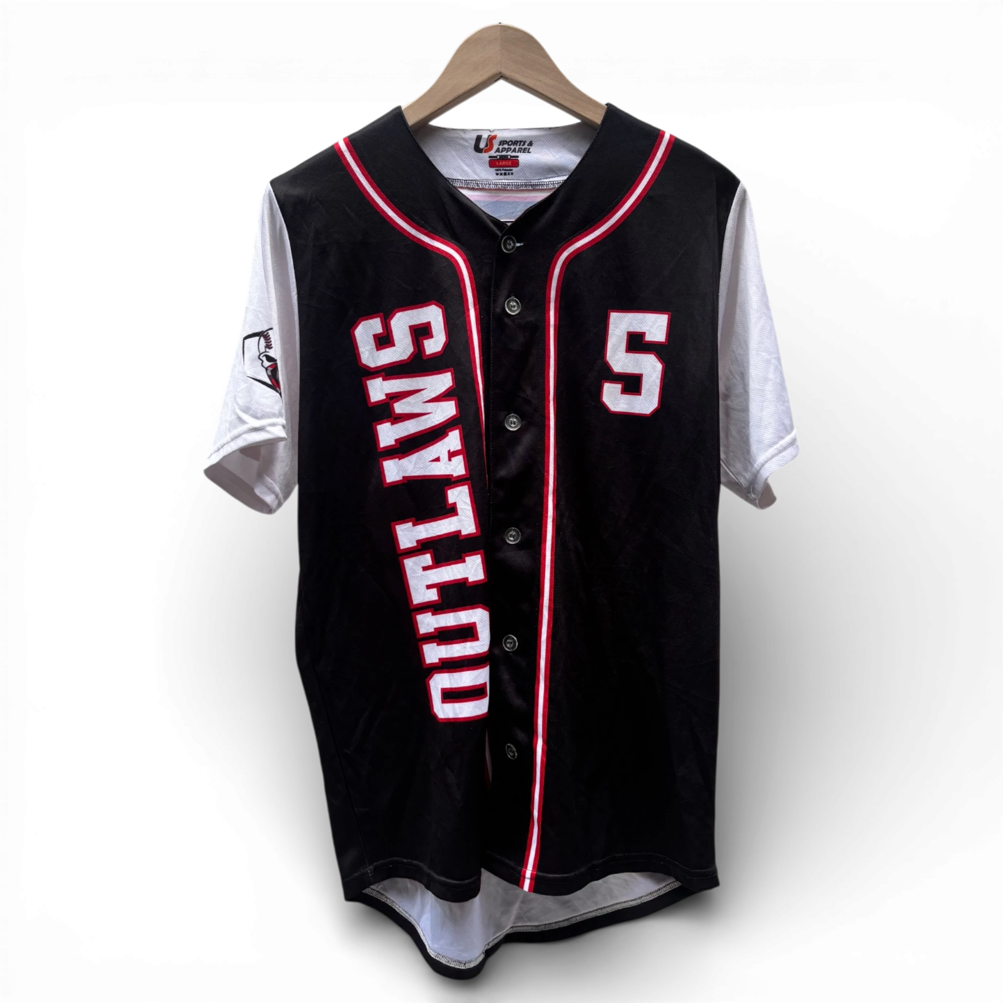 Outlaws Baseball Jersey #5 L