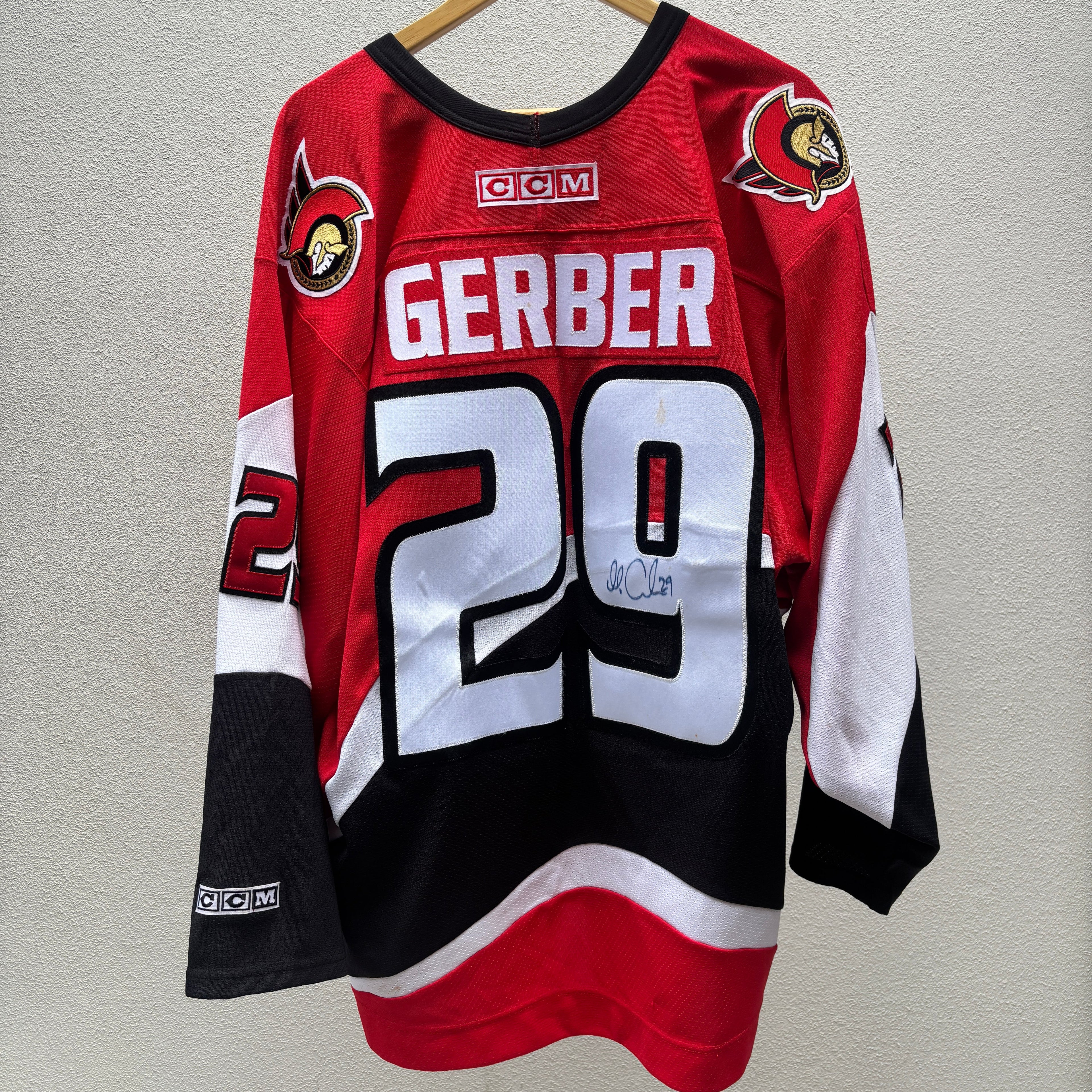 SIGNED Martin Gerber Kloten HC Jersey XL